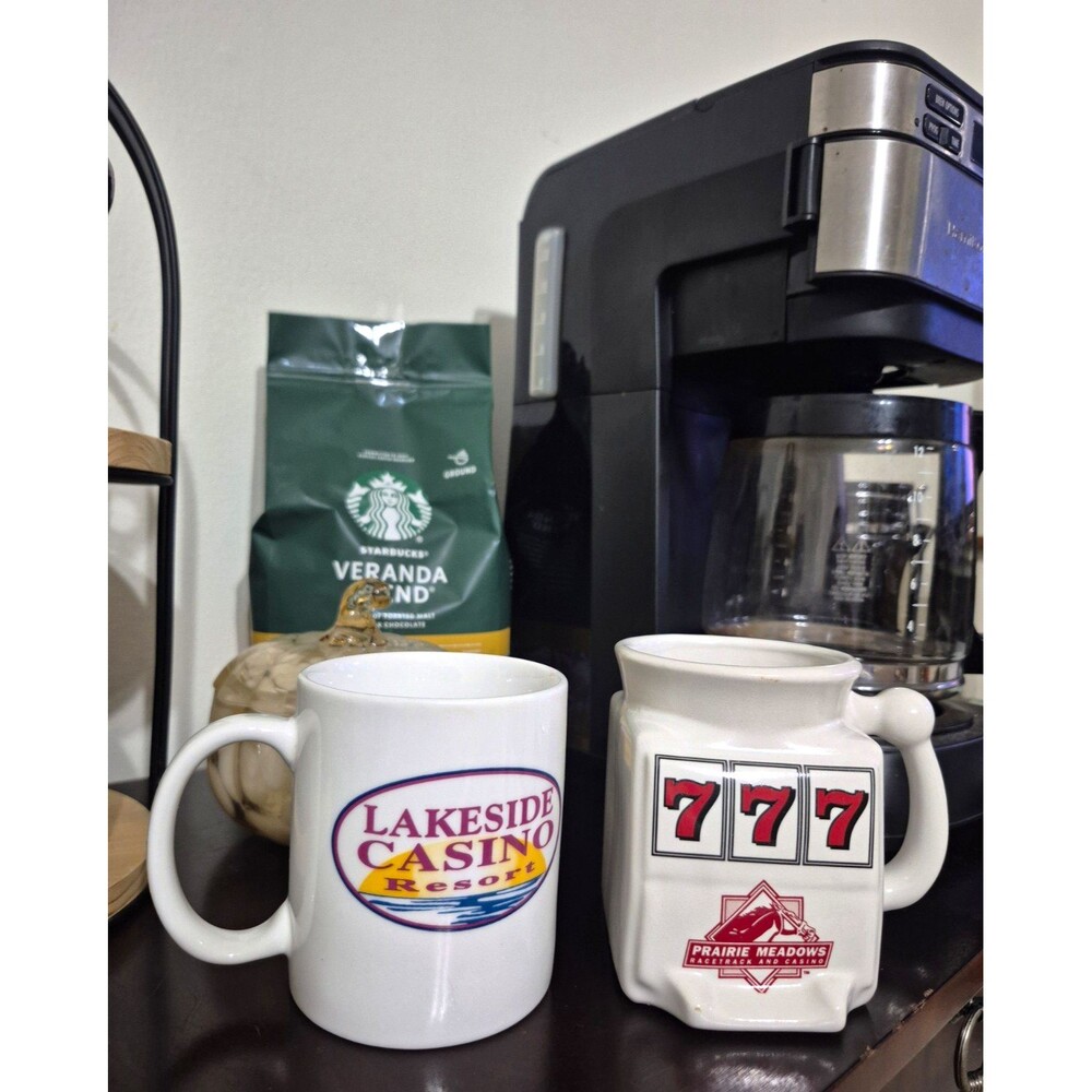 2pc Casino Mug Set - Lakeside Casino Resort & Prairie Meadows 777